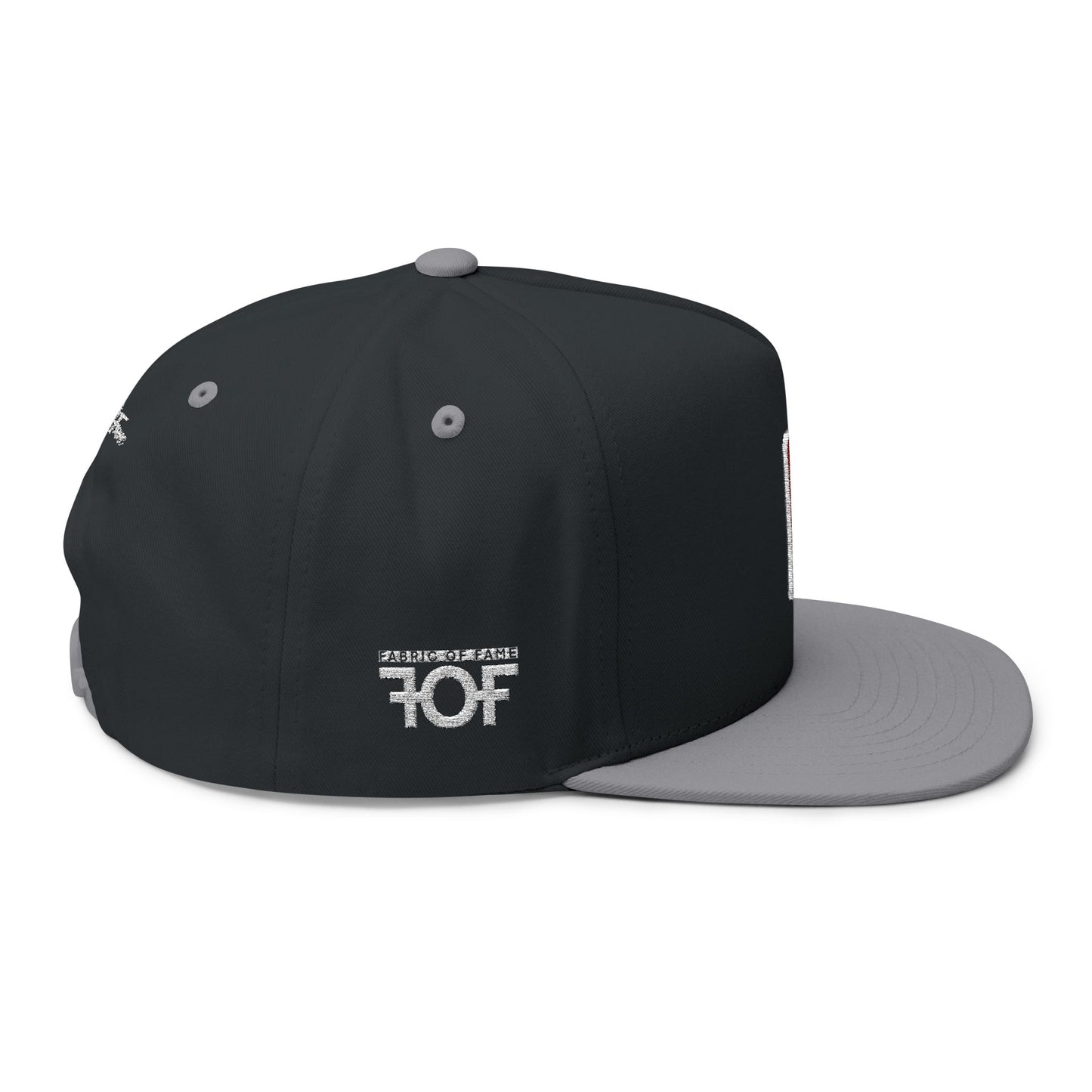 FOF USA Embroidered Flat Bill Cap – Vintage Fit | Fabric of Fame