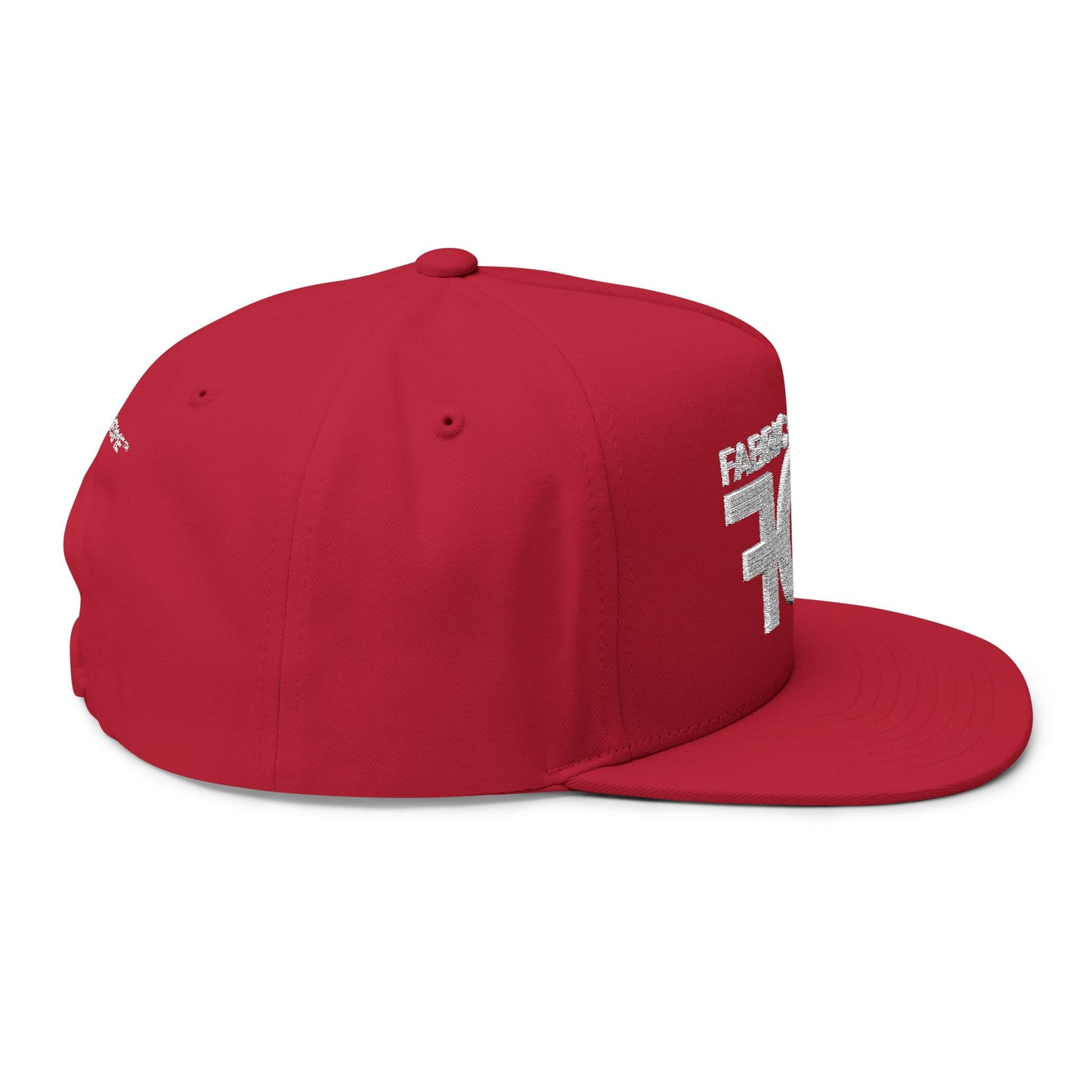 FOF White Embroidered Snapback Cap | Fabric of Fame
