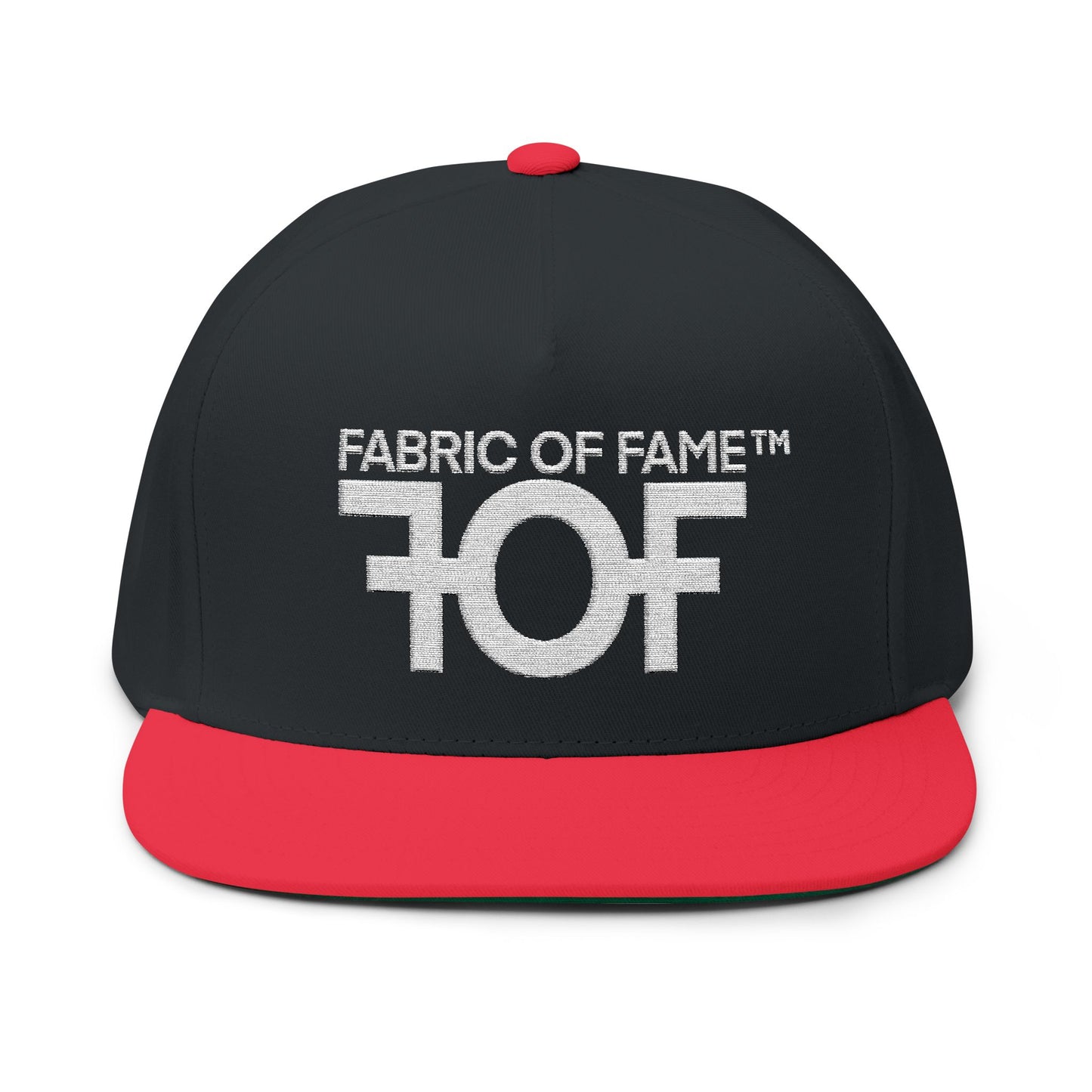 FOF White Embroidered Snapback Cap | Fabric of Fame
