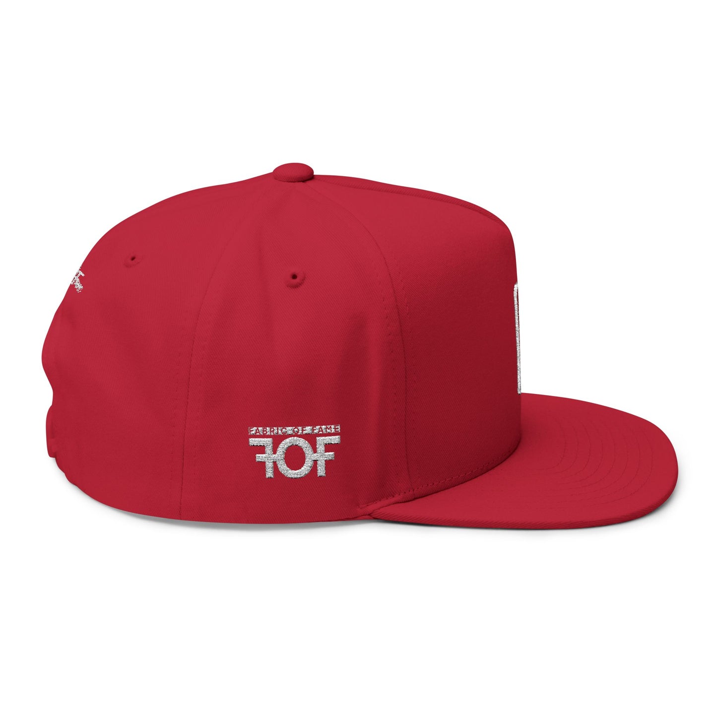 FOF USA Embroidered Flat Bill Cap – Vintage Fit | Fabric of Fame
