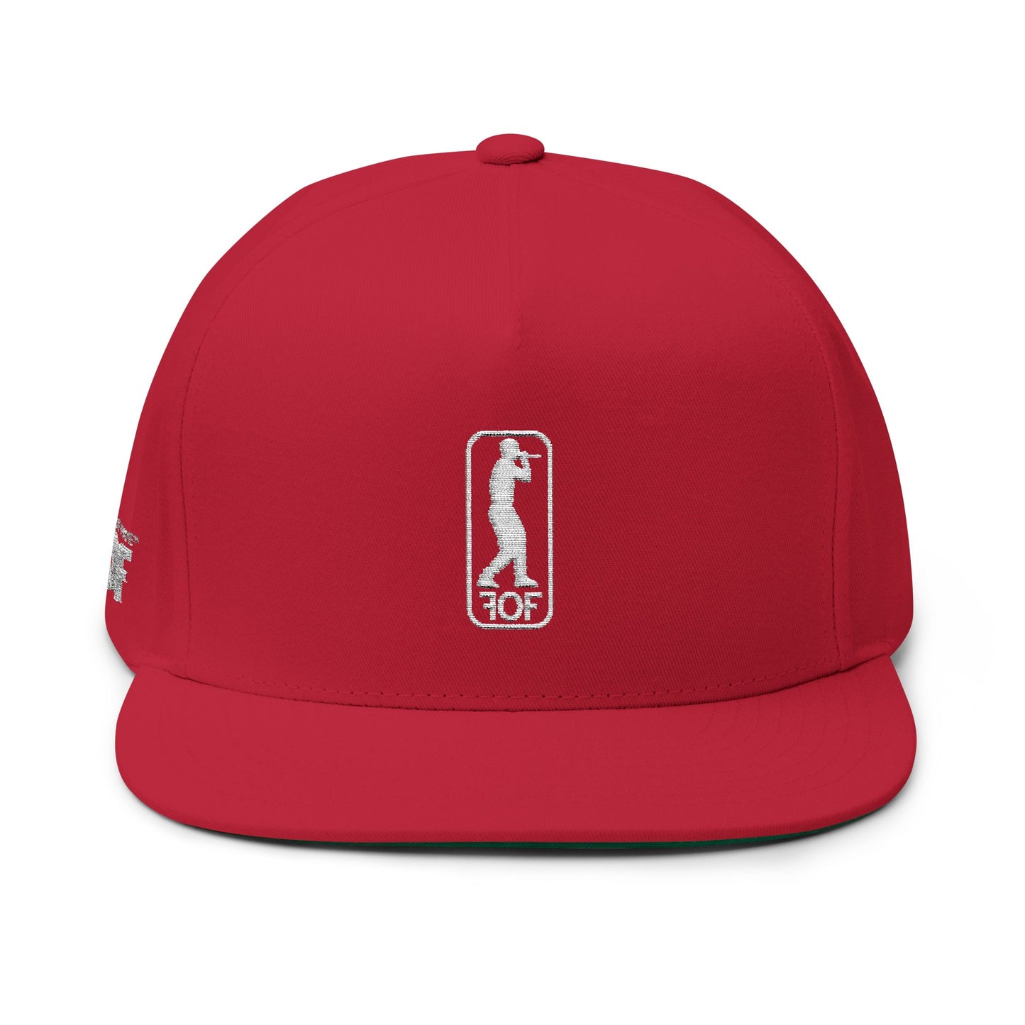 FOF Logo White Embroidered Snapback Cap | Fabric of Fame