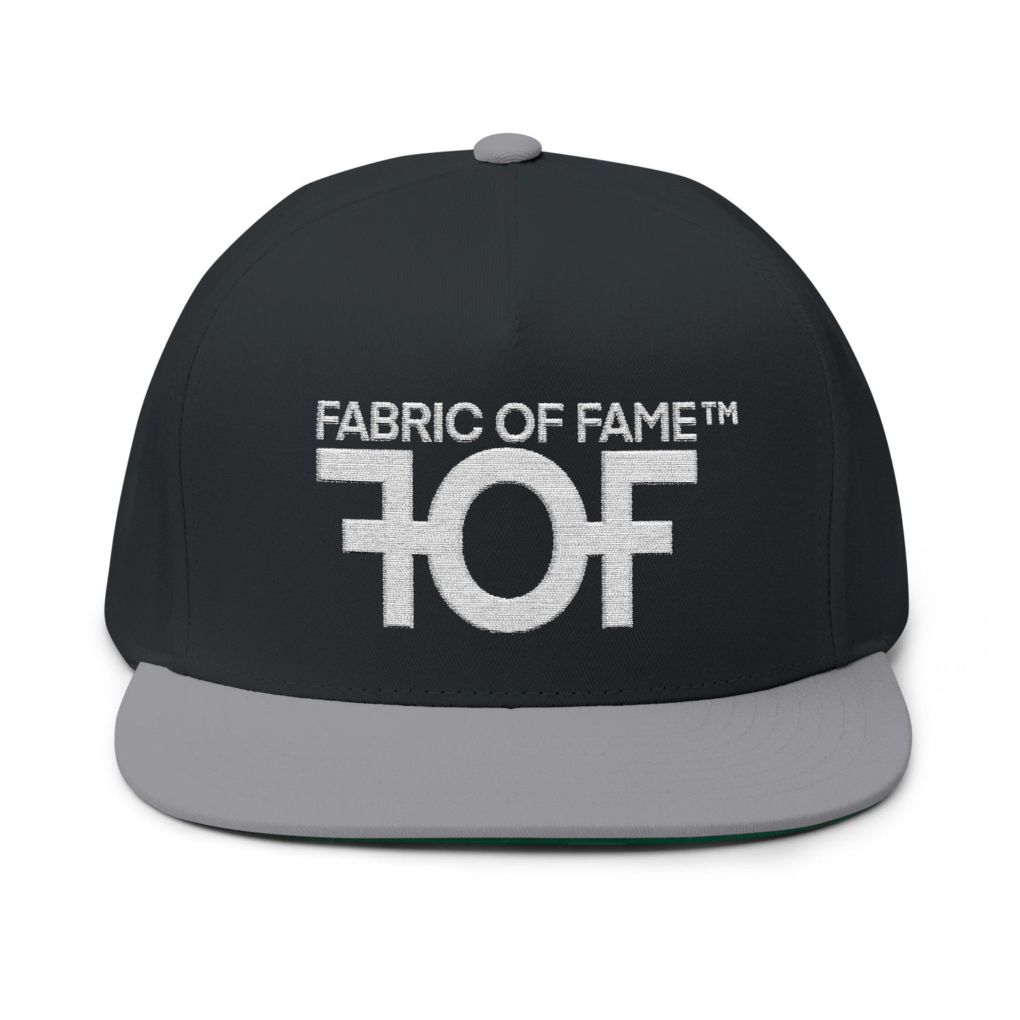 FOF White Embroidered Snapback Cap | Fabric of Fame