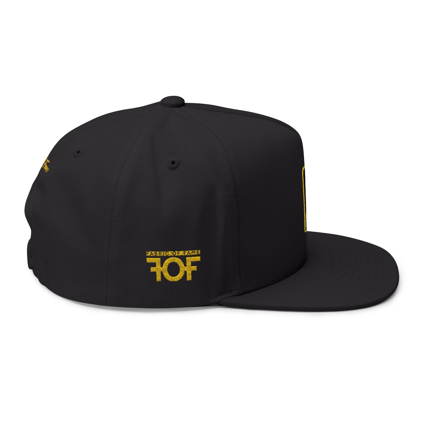 FOF Jamaica Embroidered Flat Bill Cap – Vintage Fit | Fabric of Fame