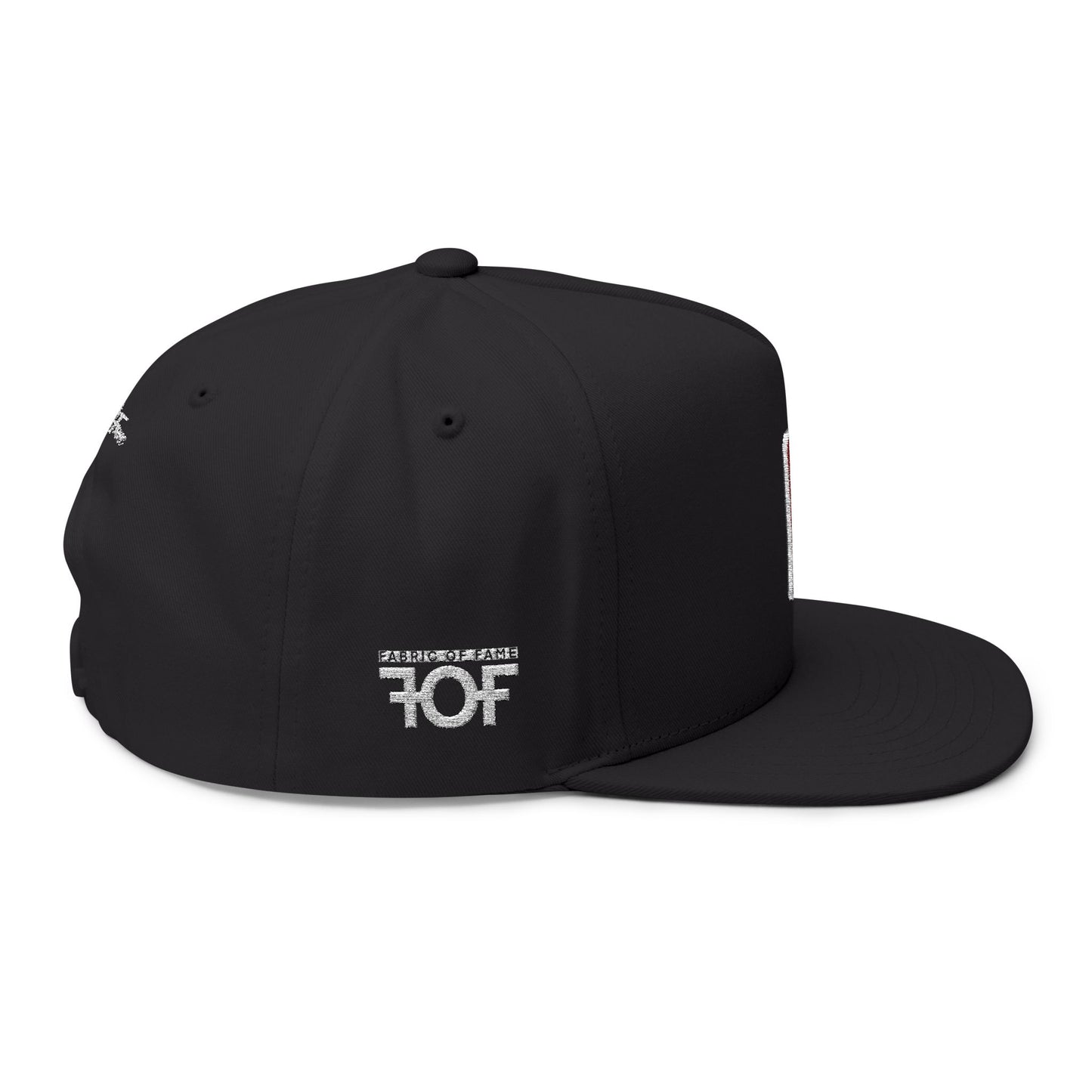 FOF USA Embroidered Flat Bill Cap – Vintage Fit | Fabric of Fame