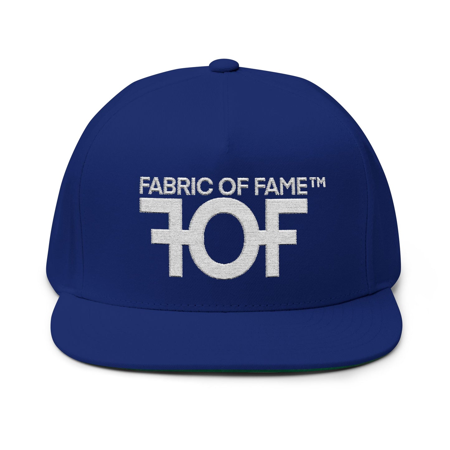 FOF White Embroidered Snapback Cap | Fabric of Fame