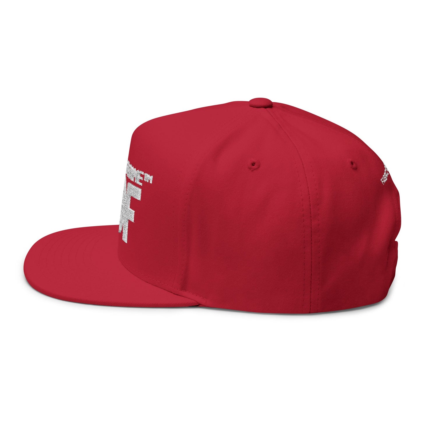 FOF White Embroidered Snapback Cap | Fabric of Fame