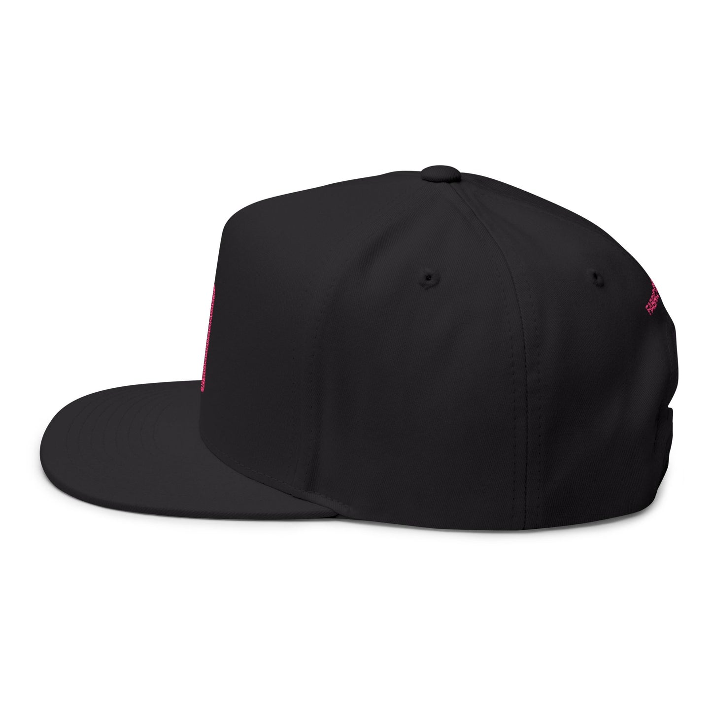 FOF Logo Pink Embroidered Snapback Cap | Fabric of Fame