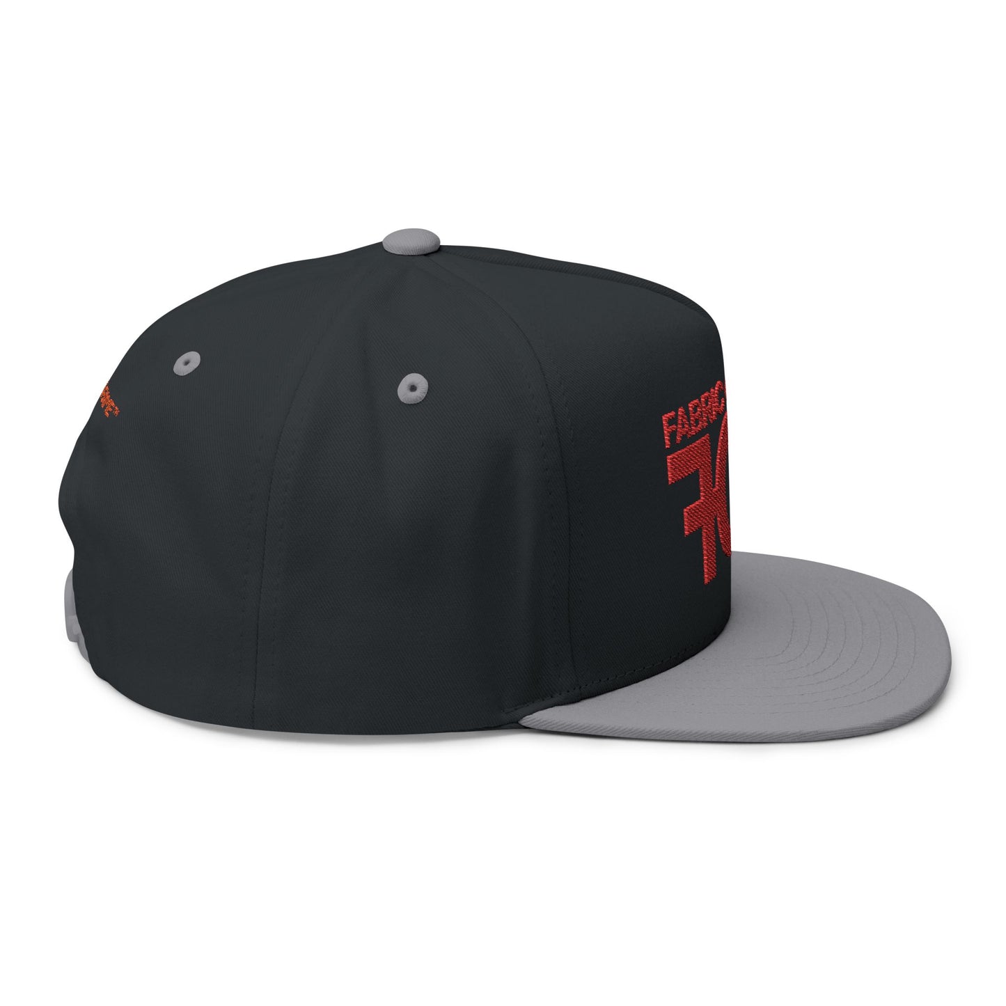 FOF Red Embroidered Snapback Cap | Fabric of Fame