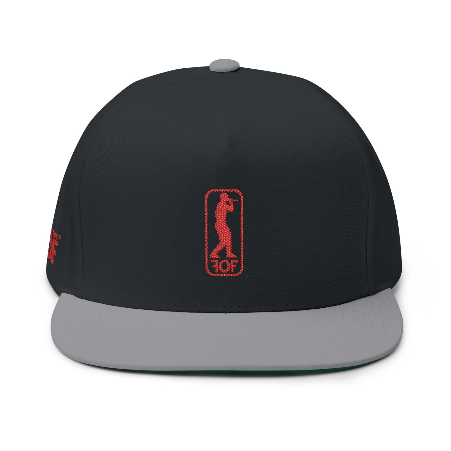 FOF Logo Red Embroidered Snapback Cap | Fabric of Fame