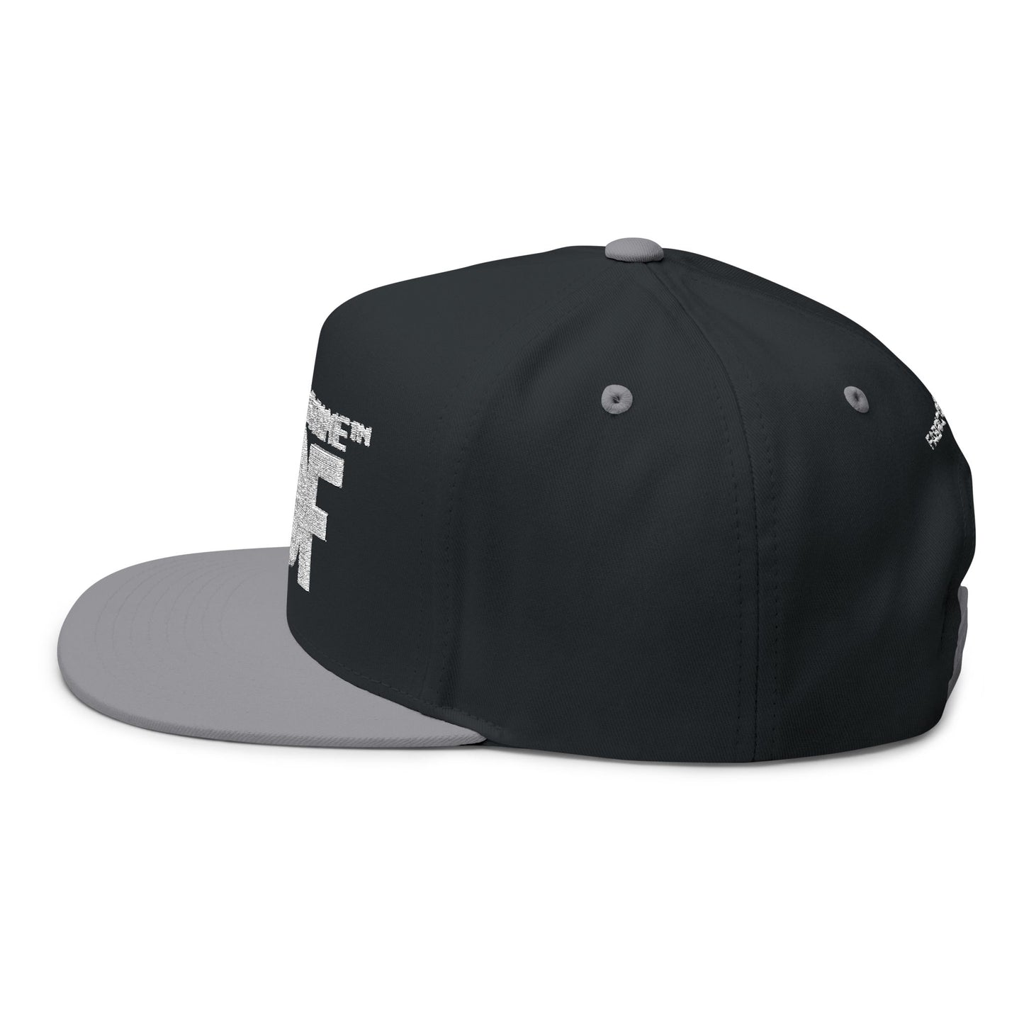 FOF White Embroidered Snapback Cap | Fabric of Fame
