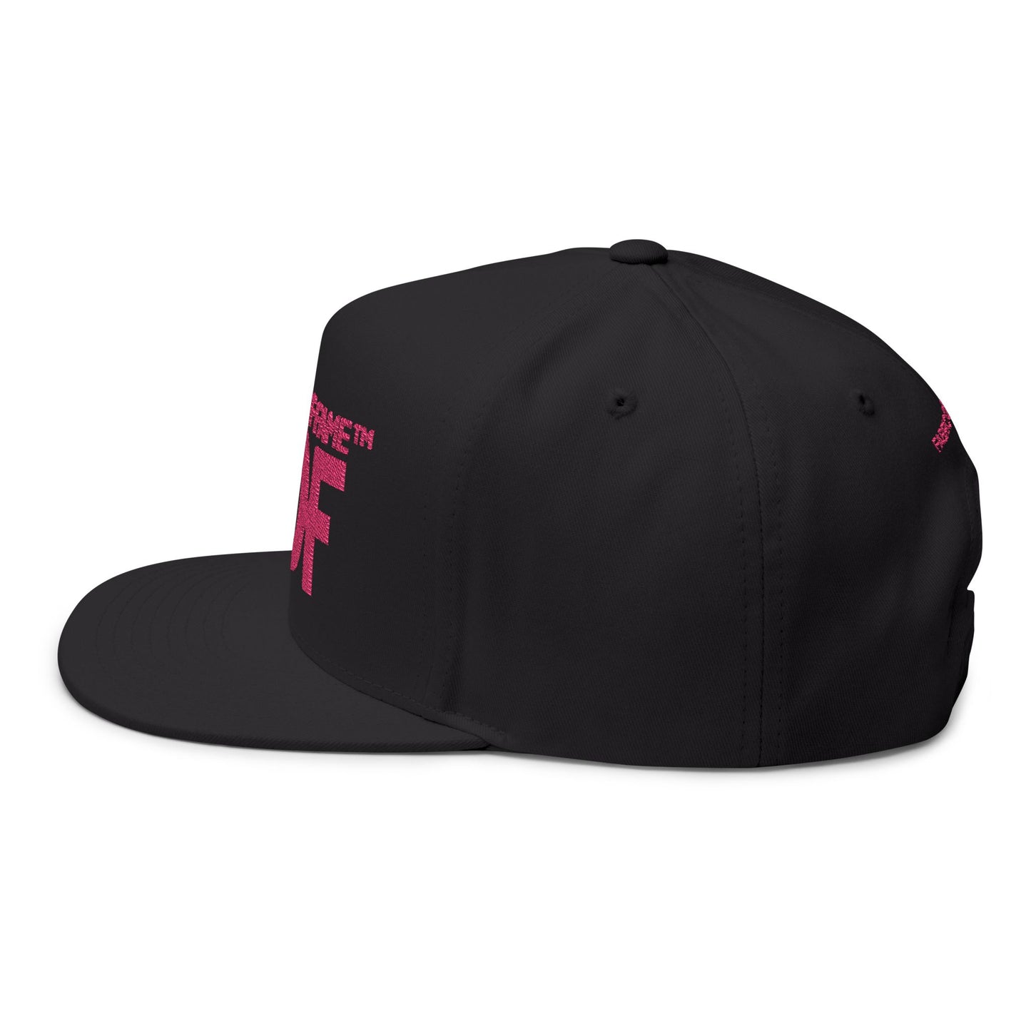 FOF Pink Embroidered Snapback Cap | Fabric of Fame