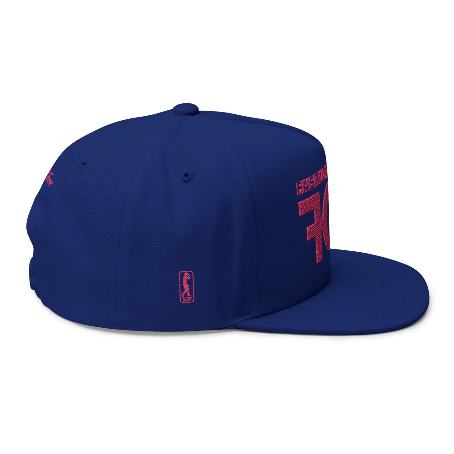 FOF Pink Embroidered Flat Bill Cap – Vintage Fit | Fabric of Fame
