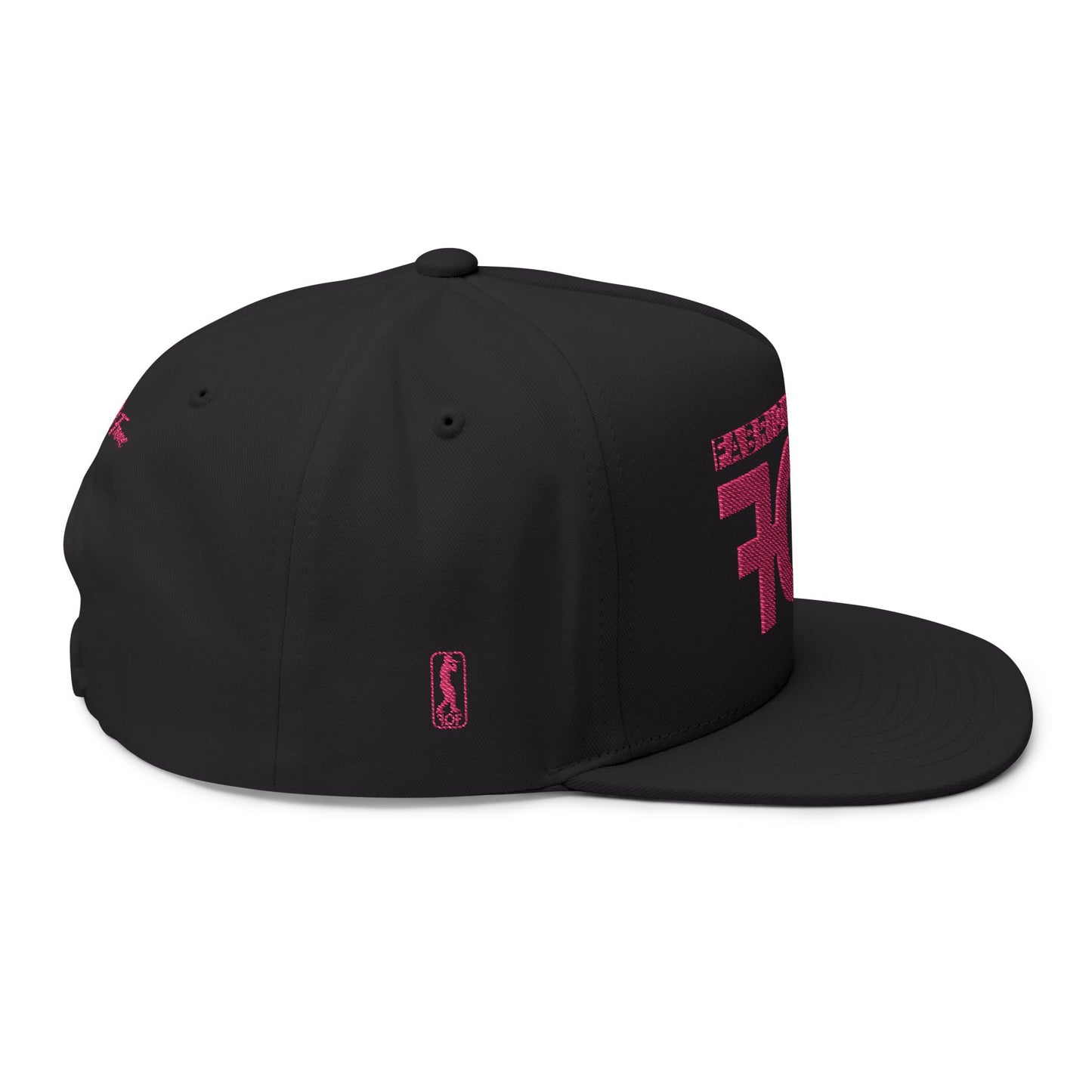 FOF Pink Embroidered Flat Bill Cap – Vintage Fit | Fabric of Fame