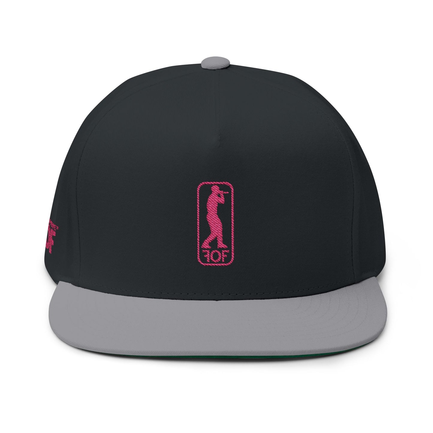 FOF Logo Pink Embroidered Snapback Cap | Fabric of Fame