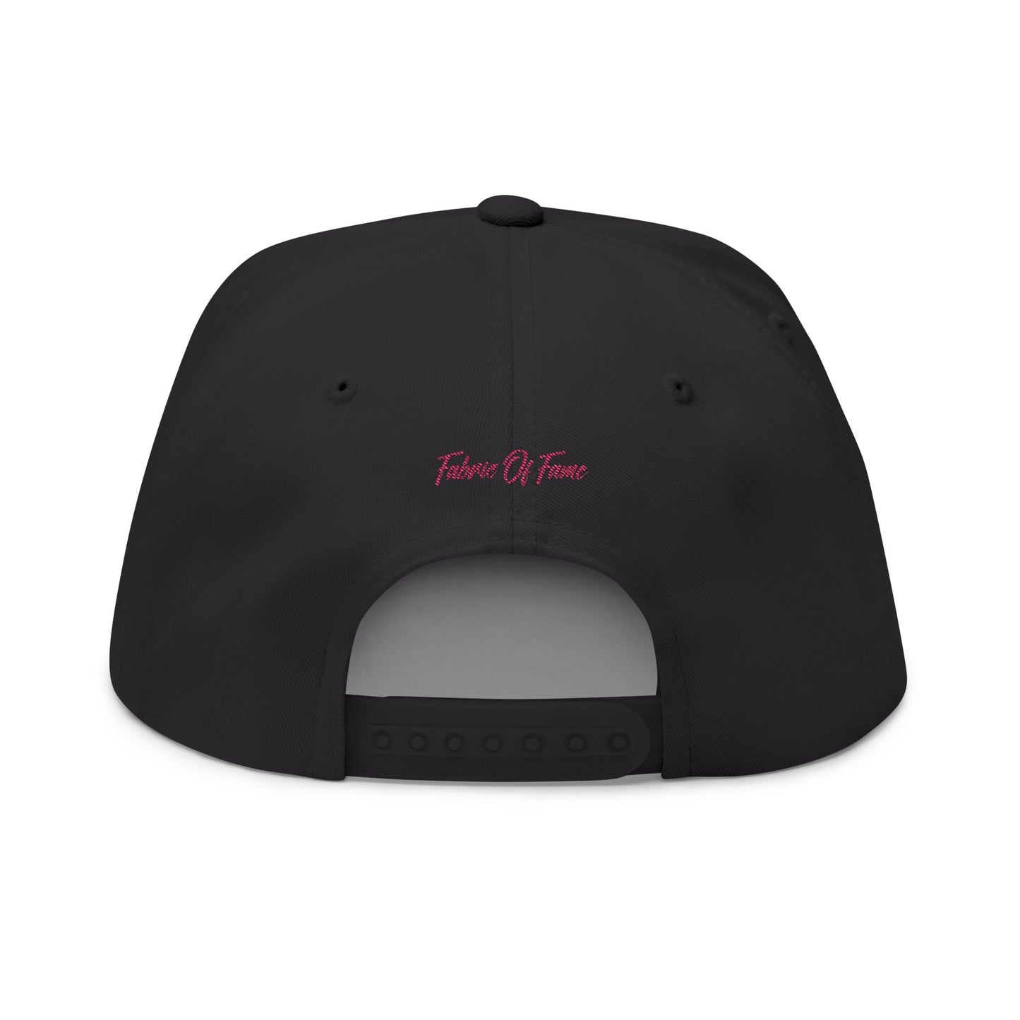 FOF Pink Embroidered Flat Bill Cap – Vintage Fit | Fabric of Fame