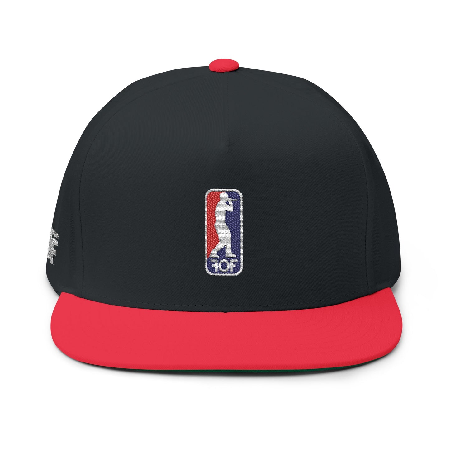 FOF USA Embroidered Flat Bill Cap – Vintage Fit | Fabric of Fame