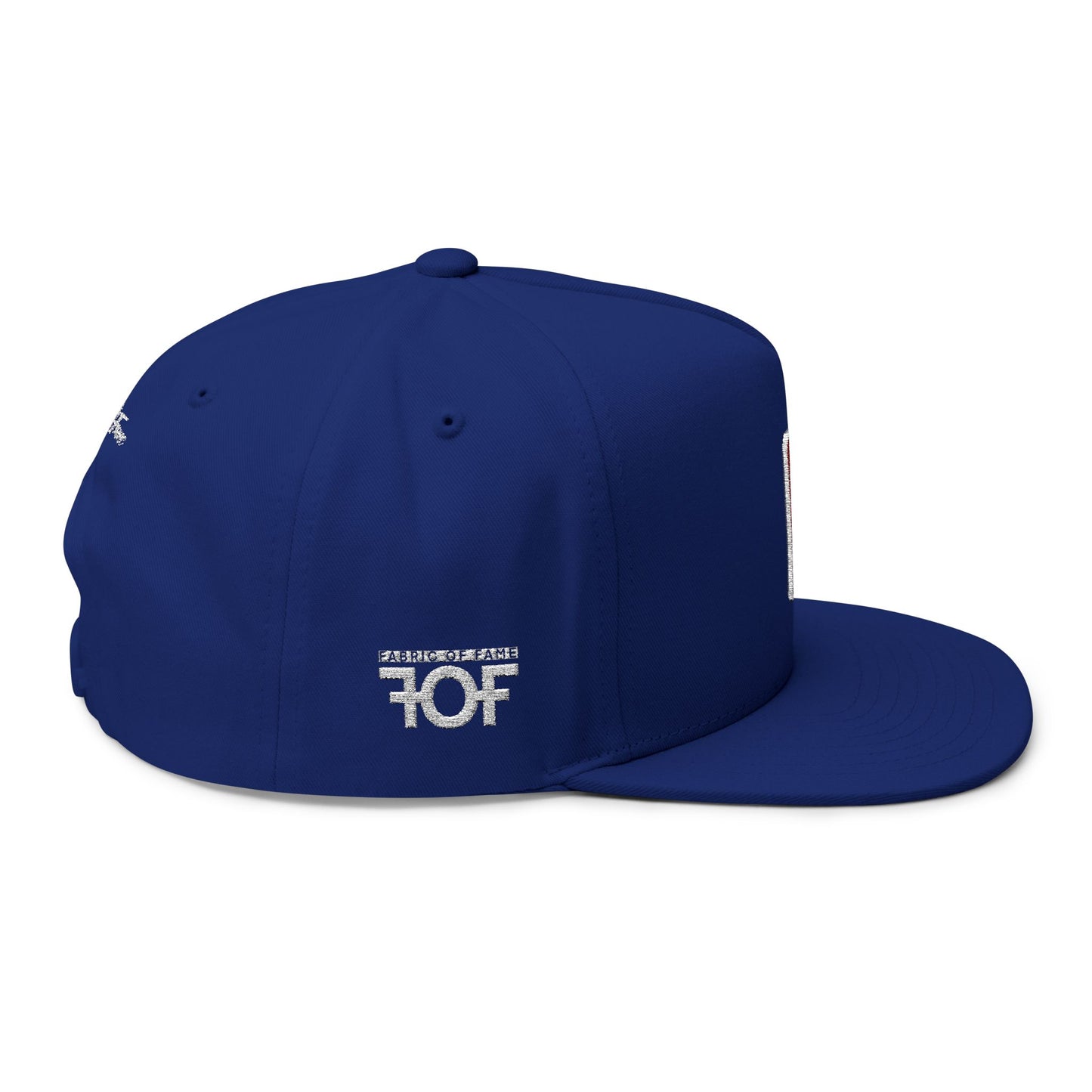 FOF USA Embroidered Flat Bill Cap – Vintage Fit | Fabric of Fame