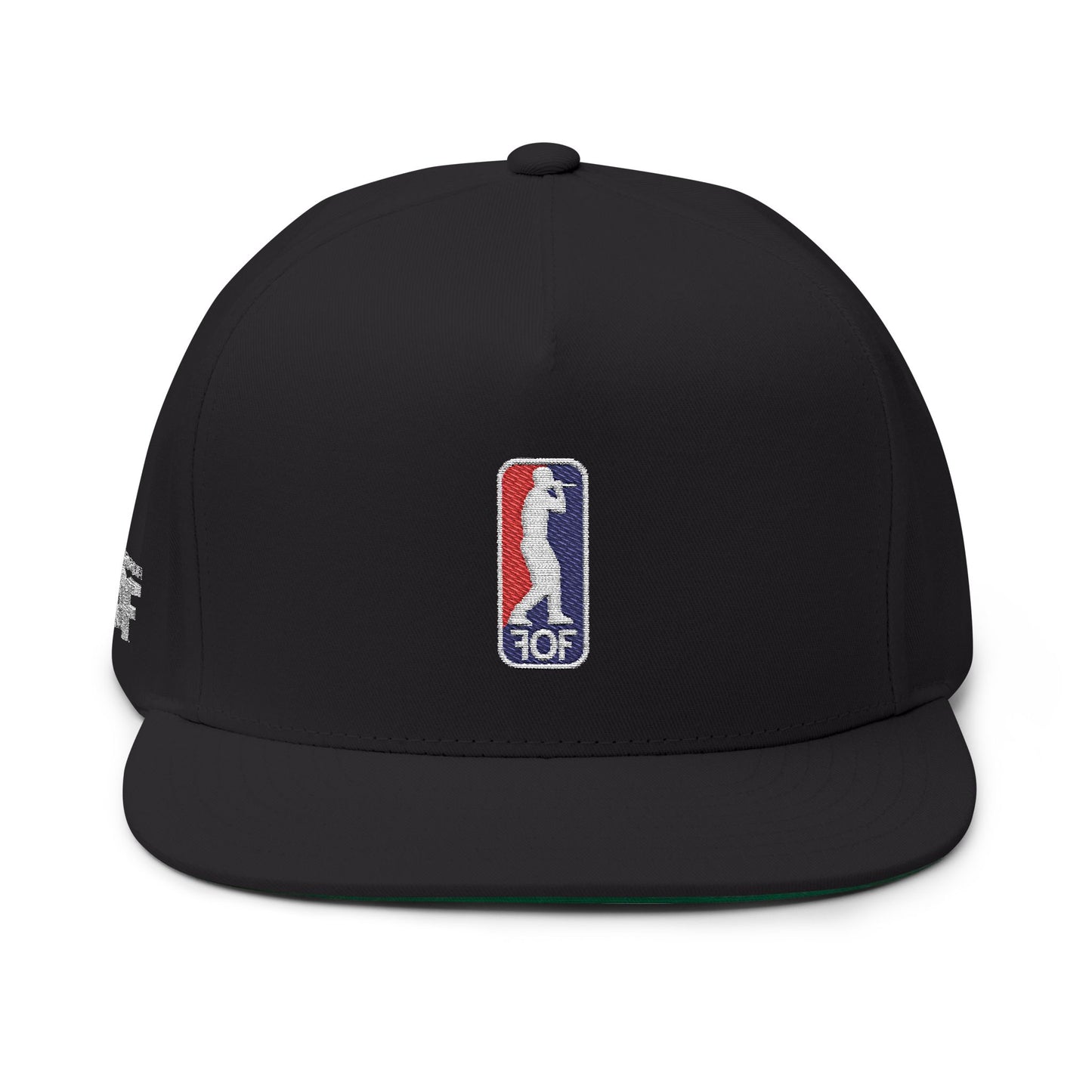 FOF USA Embroidered Flat Bill Cap – Vintage Fit | Fabric of Fame