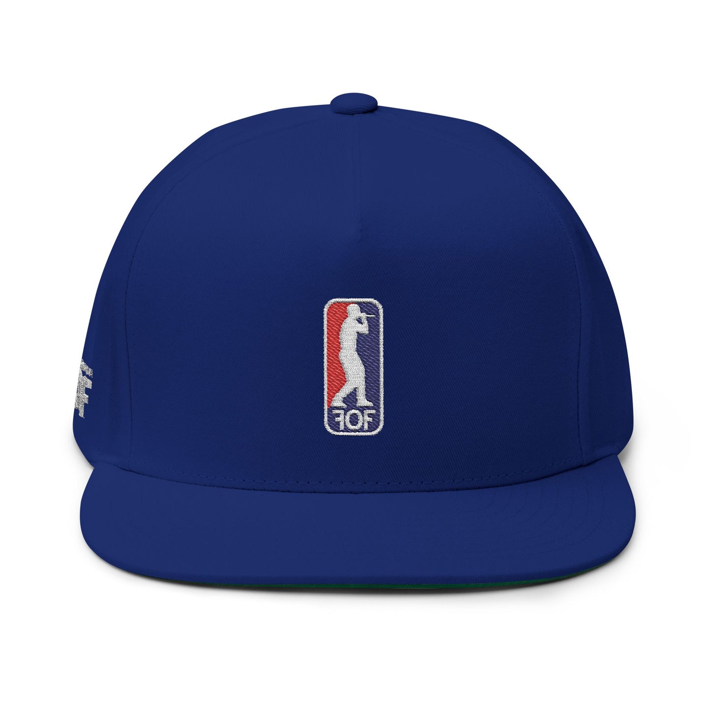 FOF USA Embroidered Flat Bill Cap – Vintage Fit | Fabric of Fame