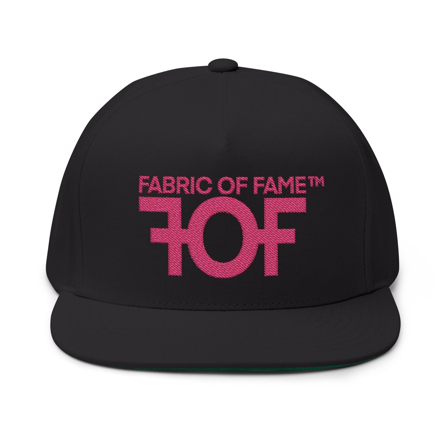 FOF Pink Embroidered Snapback Cap | Fabric of Fame
