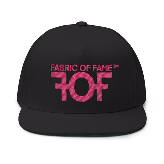 FOF Pink Embroidered Snapback Cap | Fabric of Fame