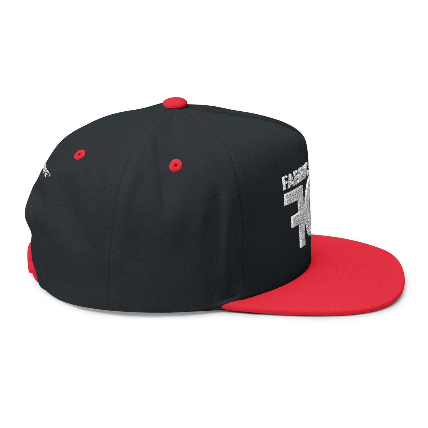 FOF White Embroidered Snapback Cap | Fabric of Fame