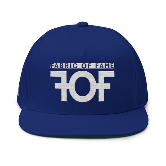 FOF OG Embroidered Flat Bill Cap – Vintage Fit | Fabric of Fame