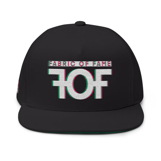 FOF 3D Embroidered Flat Bill Cap – Vintage Fit | Fabric of Fame